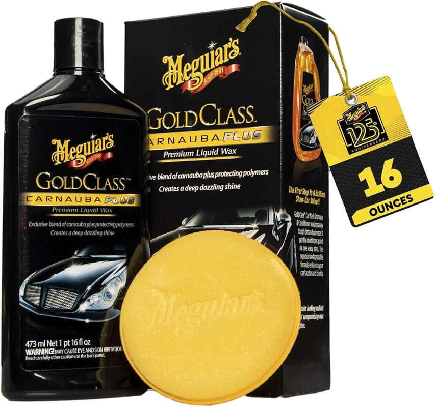 Meguiar's Gold Class Carnauba Plus – 16 oz Liquid Wax Kit delivering s