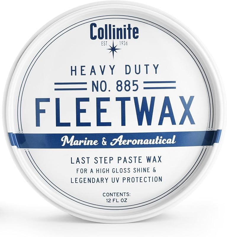 Collinite 885 Fleetwax, 12 fl oz Heavy‑Duty Carnauba‑Polymer Wax for M