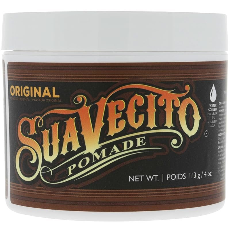 Suavecito Original Hold Pomade for Men – Medium Shine, Water‑Based, Fl