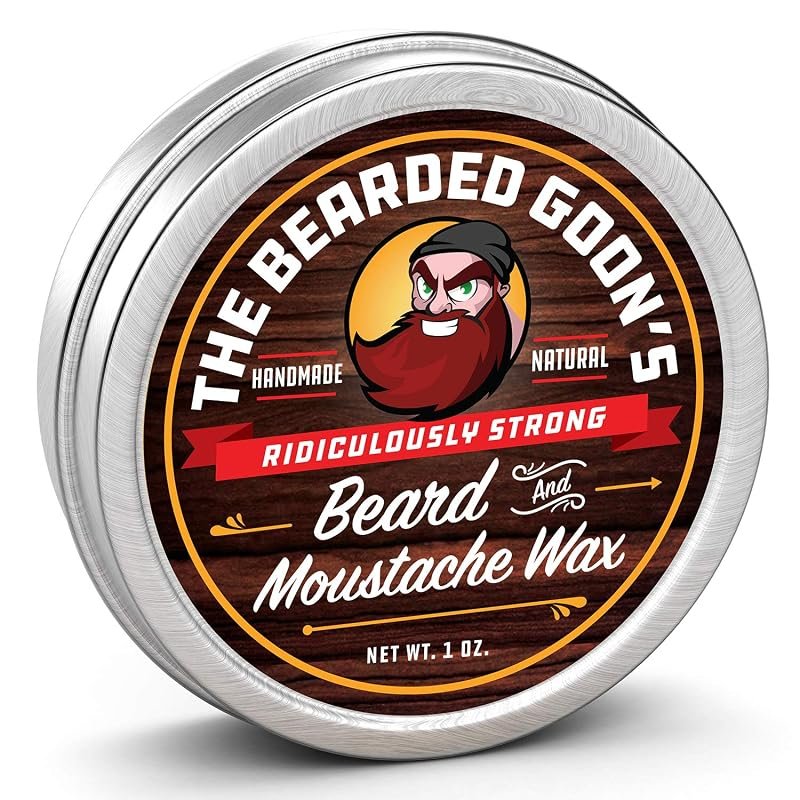 Strong Hold Beard & Mustache Wax – 1 oz blend provides firm styling, c