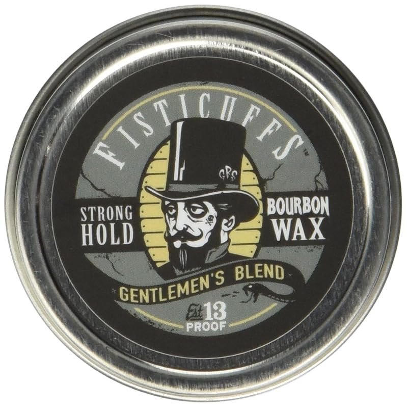Grave Before Shave Fisticuffs Strong Hold Mustache Wax, Gentlemen’s Blend, 1 oz Tin