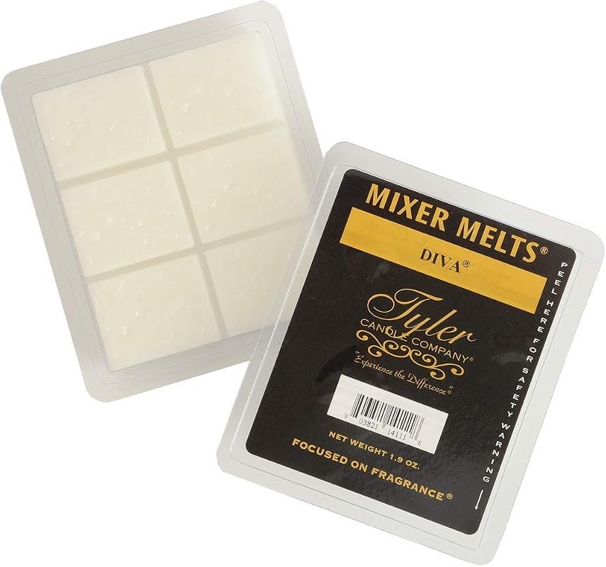 Tyler Candle Diva Mixer Melts Set – 4 Scented Wax Cubes Offering Rich,