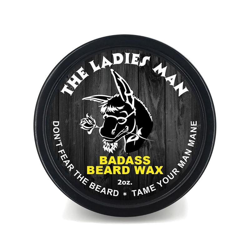 Badass Beard Care Ladies Man Wax – 2 oz hold shea butter, argan, jojob