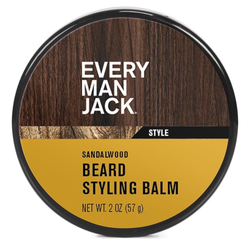 Every Man Jack Sandalwood Teak Beard Balm – 2 oz blend with shea butte
