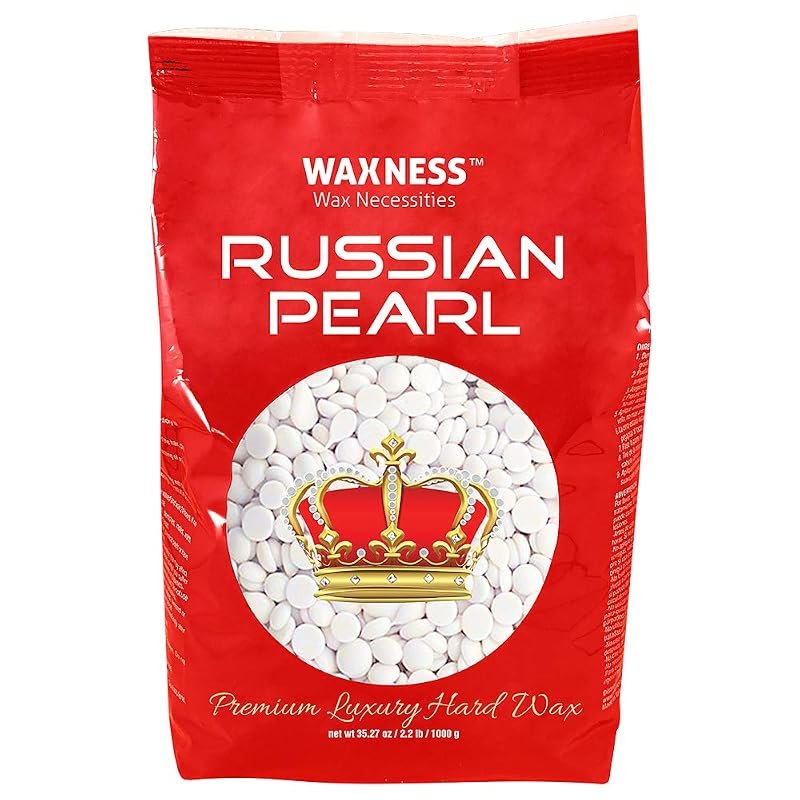 Waxness Russian Pearl Hard Wax Beads 2.2 lb, rosin‑free stripless form