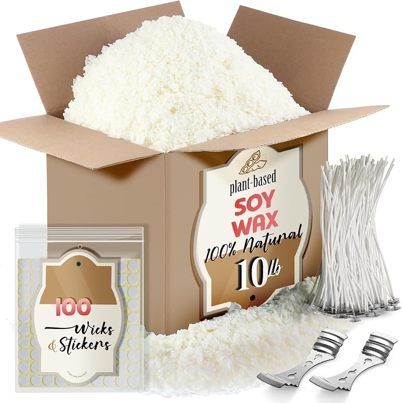 Etienne Alair 10‑lb Organic Pure Soy Candle Wax – Perfect for Handcraf