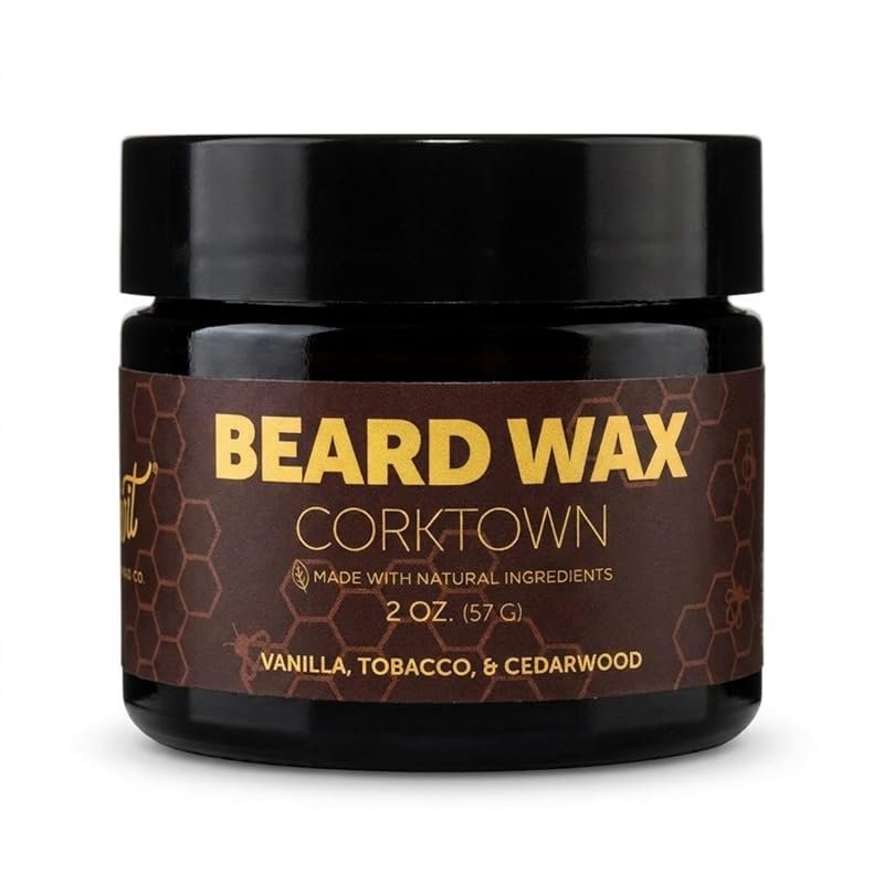 Detroit Grooming Co. Corktown Beard Wax – 2 oz hold putty with almond 