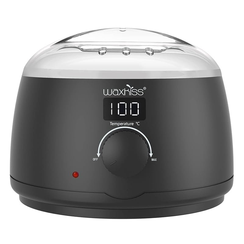 waxkiss Digital Hair Removal Warmer with See‑Through Lid and 14‑oz Pot