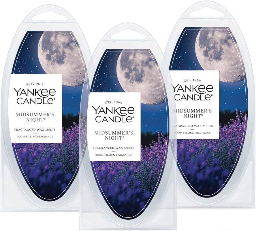 Yankee Candle MidSummer’s Night Wax Melts – 18 Scent Cubes Offering Fr