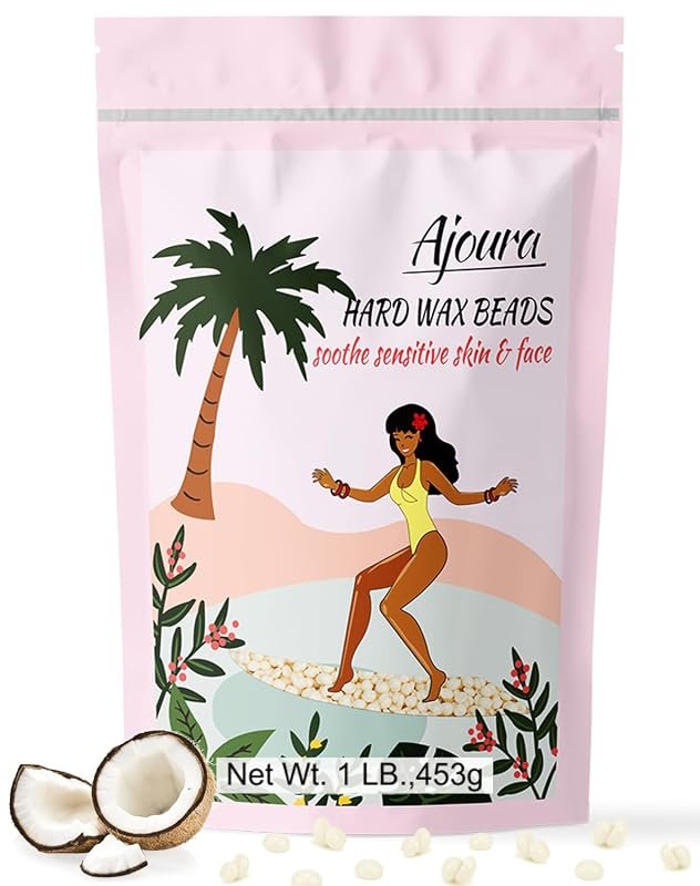 Ajoura 1‑lb Refill of Hard Wax Beads Optimized for Coarse Brazilian Ha