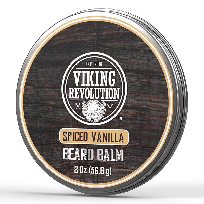 Viking Revolution Spiced Vanilla Beard Balm – 2 oz shea butter, argan 