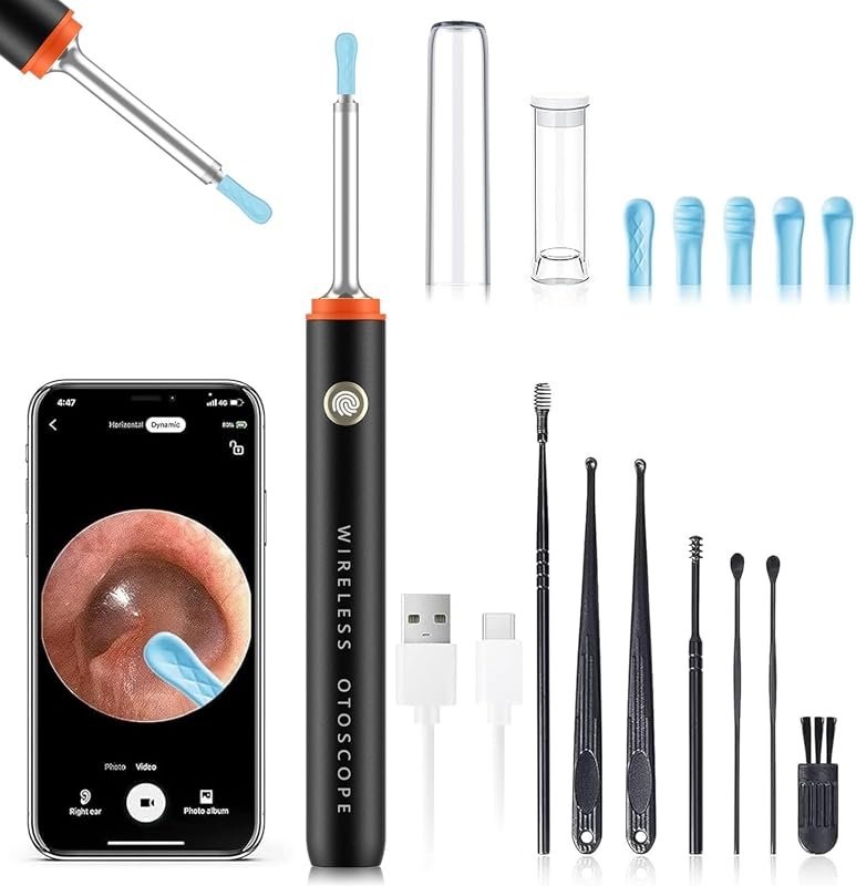 Yorsfun 3-in-1 Ear Wax Removal Tool Camera featuring 1080P otoscope, L