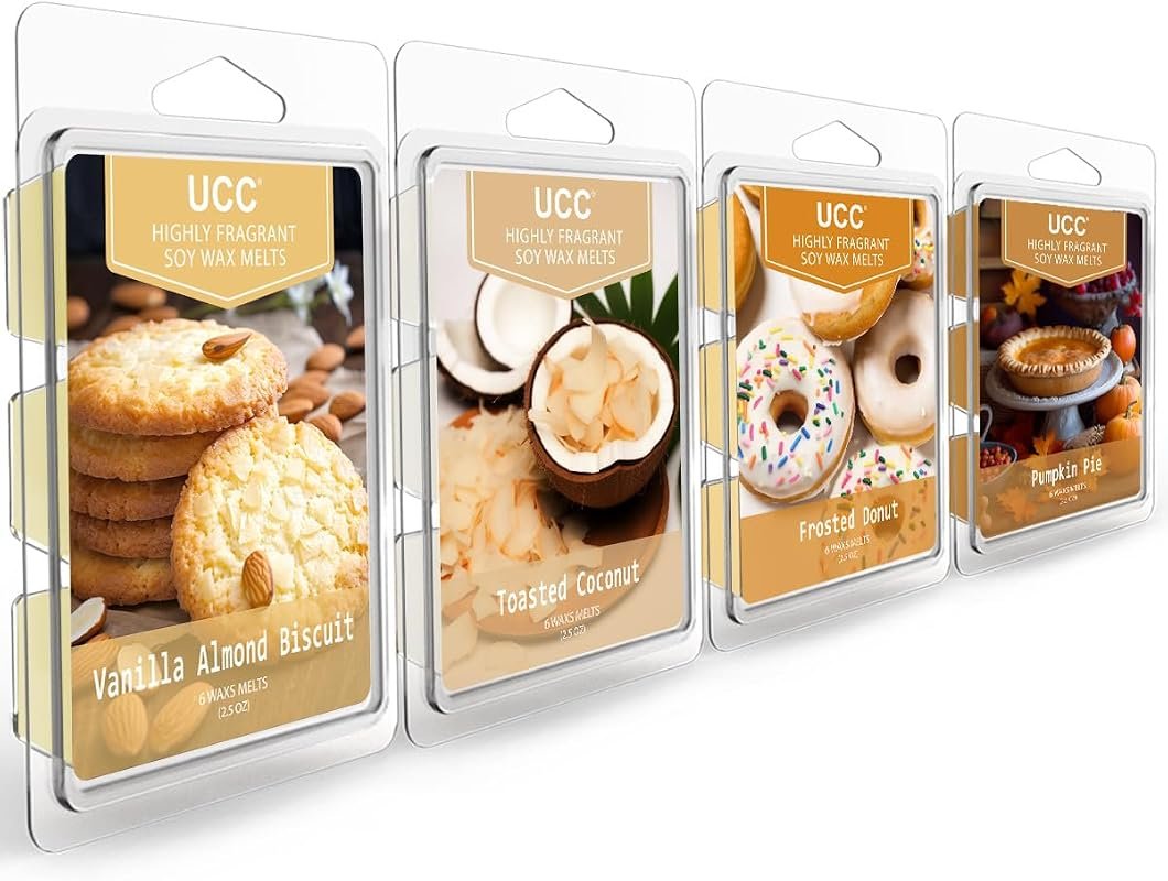 UCC Premium Fall Wax Melts Variety Pack, high‑quality scented cubes delivering long‑lasting autumn fragrances