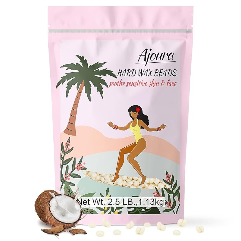 Ajoura 2.5 lb Premium Hard Wax Beads, Powerful Formula for Coarse Hair