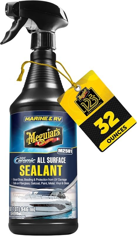 Meguiar’s M2501 Hybrid Ceramic Sealant, 32 oz All‑Surface Marine and R