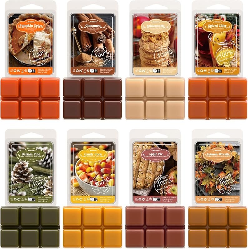 ARVIDSSON Fall Scented Wax Melts – Autumn Wax Cubes Perfect for Warmer