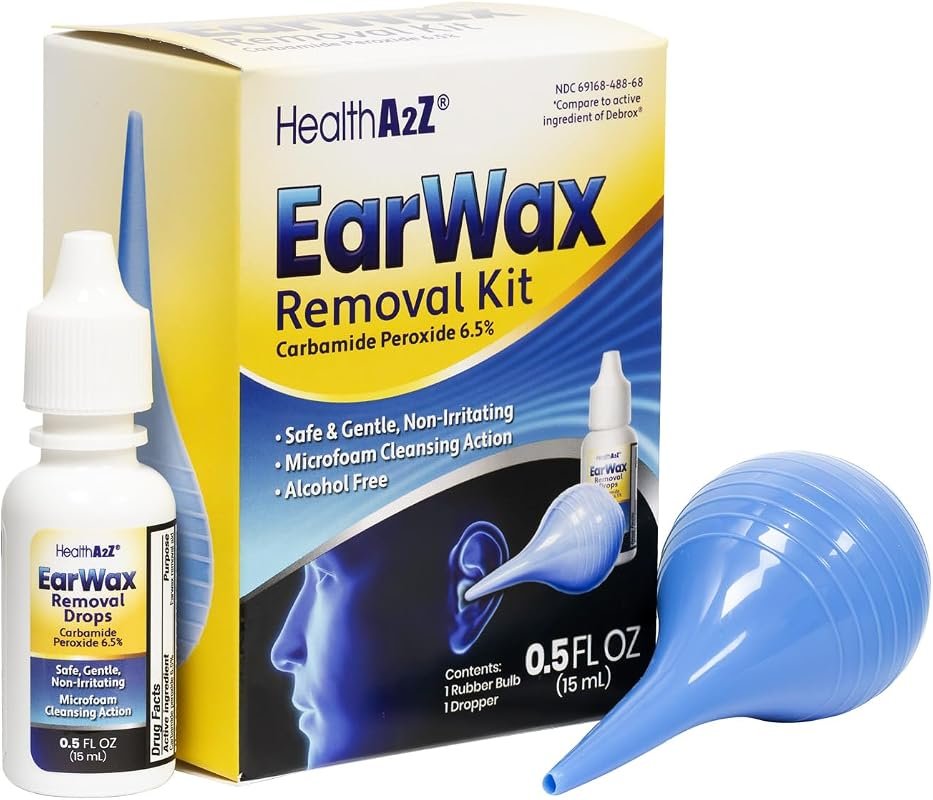 HealthA2Z Ear Wax Removal Kit – 6.5% Carbamide Peroxide Solution for S