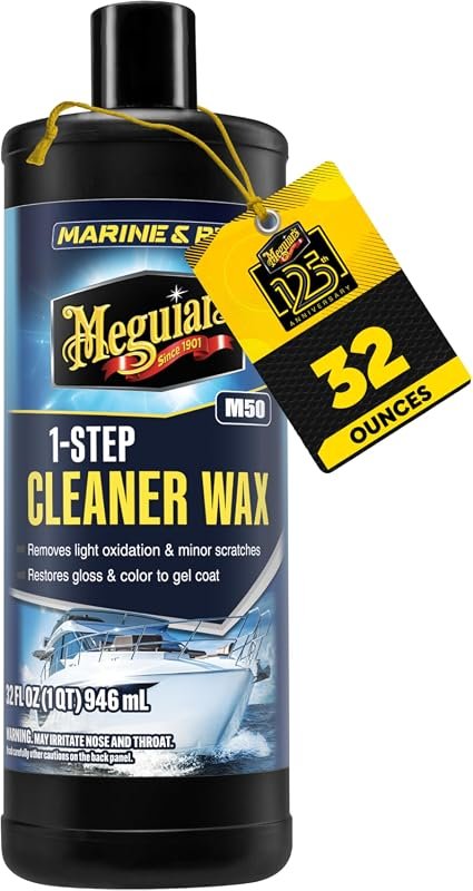 Meguiar's M50 One‑Step Cleaner Wax – 32 oz, Quick Clean, Polish, and U