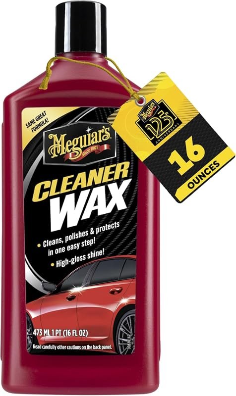Meguiar’s Cleaner Wax – 16 oz, dual‑action cleaner and wax for a brill