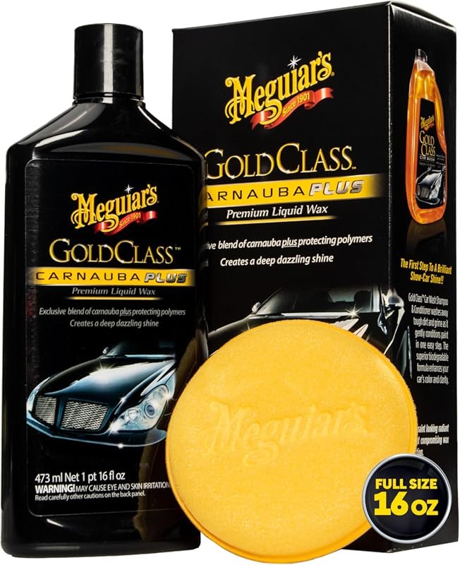 Meguiar's Gold Class Carnauba Plus Premium Liquid Wax Kit – 16 oz, dee