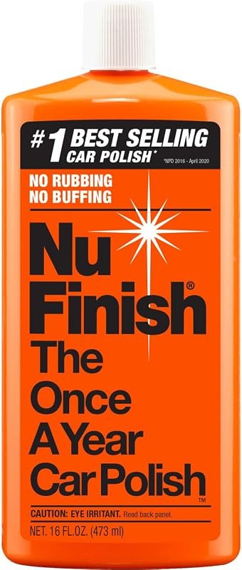 Nu-Finish NF-76 Liquid Car Polish Provides High Gloss Finish, Removes 