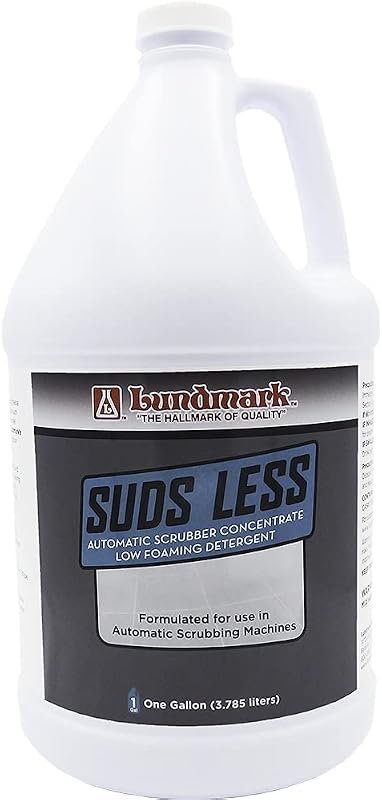 Lundmark Suds‑Less Low‑Foaming Cleanser for Floor Machines – 1‑Gallon