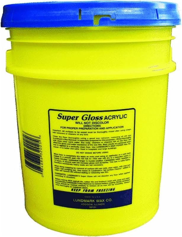 Lundmark Super Gloss Acrylic Floor Wax – Extra Heavy‑Duty Hard Finish,