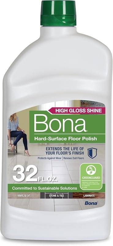 Bona Multi‑Surface Floor Polish – 32 fl oz Shine Protects and Renews S