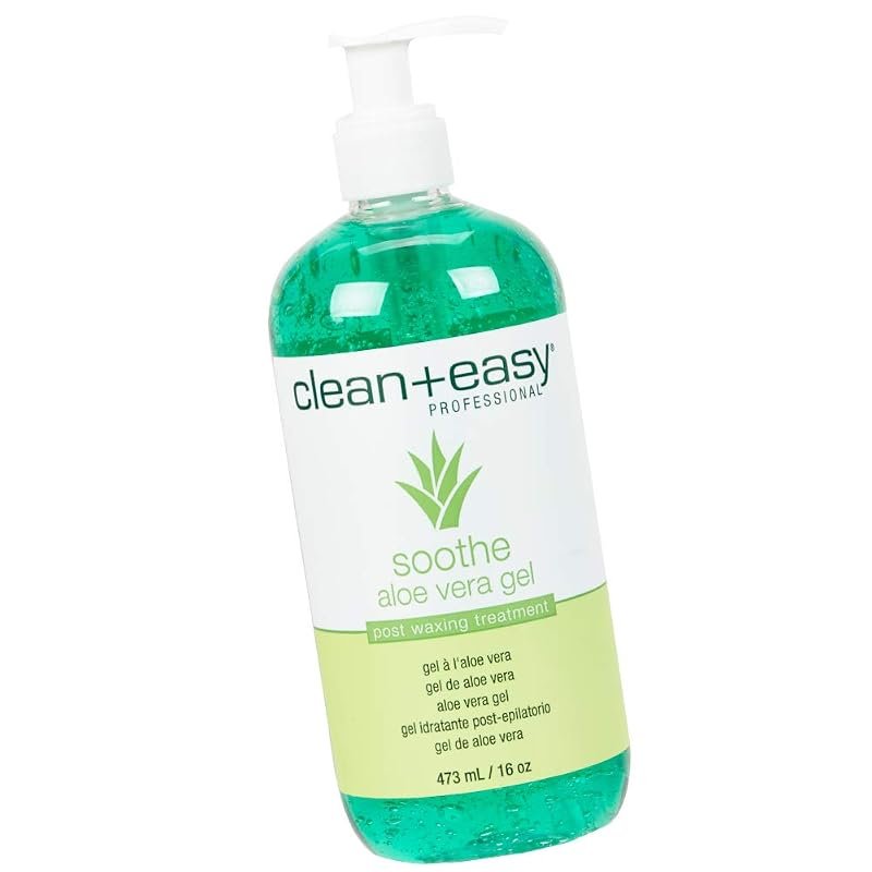 Clean + Easy Post‑Waxing Treatment – 2 oz Aloe Vera Gel for Soothing, 