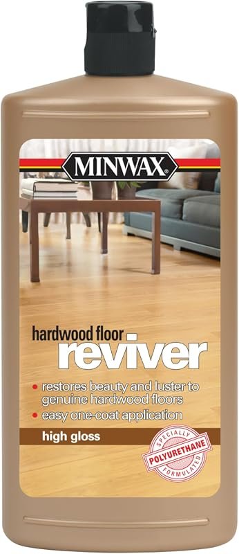 Minwax Hardwood Floor Reviver – 1 quart clear, high‑gloss formula rene