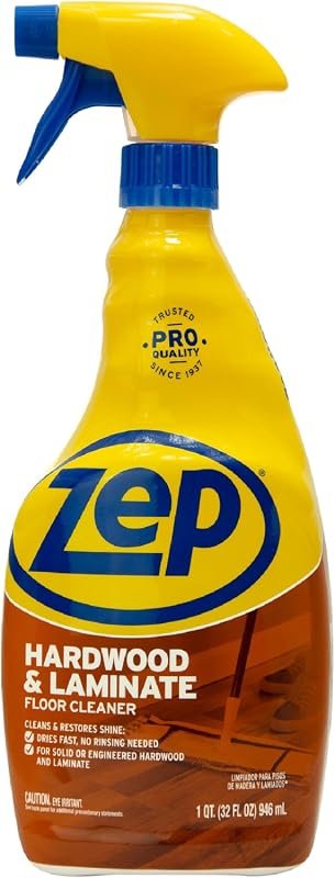 Zep ZUHLF32 Hardwood & Laminate Floor Cleaner – 32 oz, Powerful Streak