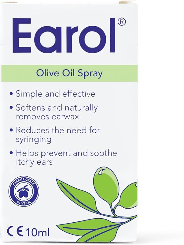 Earol Olive Oil Ear Wax Softener Spray – Natural, Effective Formula fo