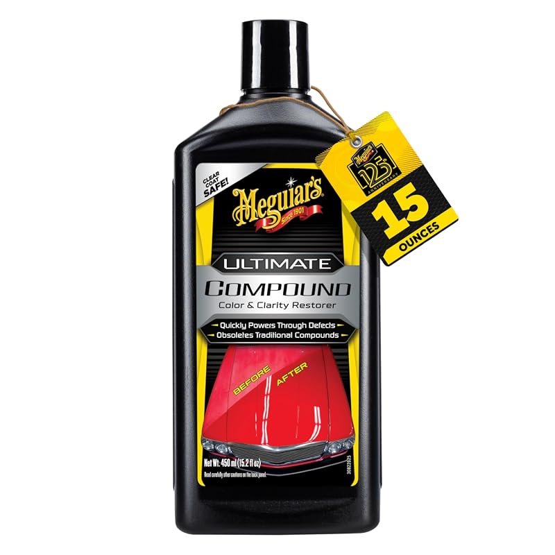 Meguiar's Ultimate Compound – Pro‑Grade 15.2 oz Car Scratch Remover for Heavy Scratches