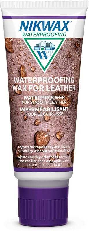 Nikwax Leather Waterproofing Wax, Easy‑Apply Formula for Long‑Lasting 