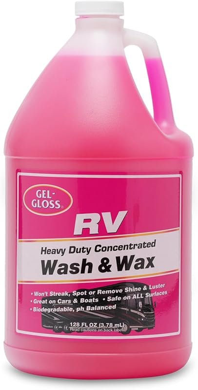 Gel Gloss RV Wash & Wax Concentrated Carnauba Formula – Streak‑Free, O