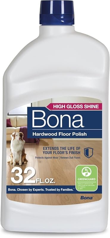 Bona 32oz Hardwood Floor Polish delivers high gloss shine, protects su