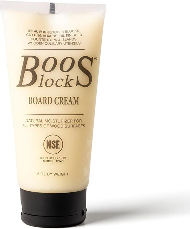 John Boos Board Cream – 5 oz Beeswax and Mineral Oil Conditioner for C