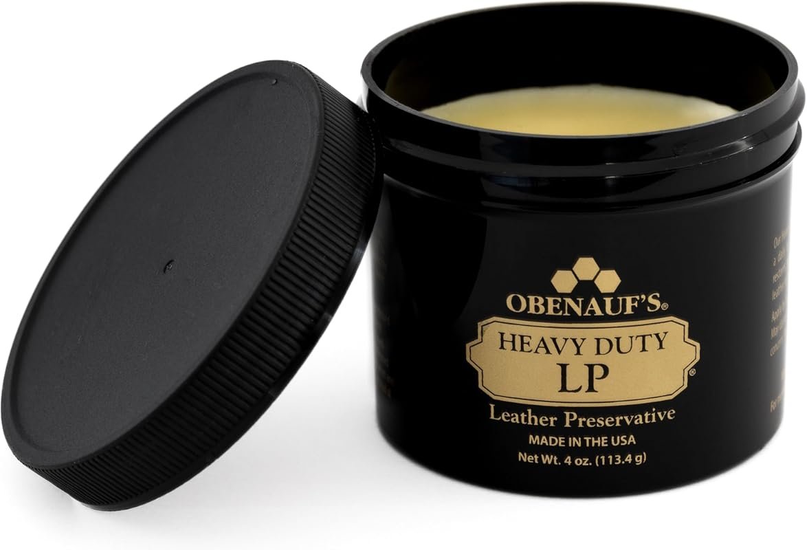 Obenauf's Heavy Duty LP Leather Preservative 4 oz, Beeswax Oil Conditi