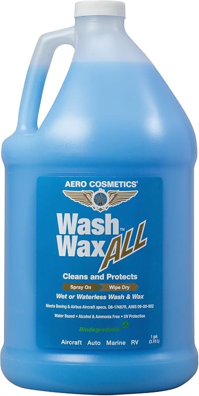 Aero Cosmetics Wash Wax ALL Waterless Car, RV & Boat Spray Wash – Fast