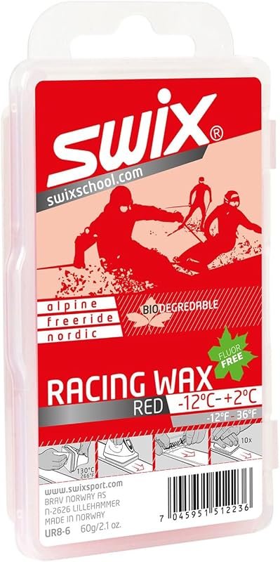 Swix UR8 Biodegradable Ski & Snowboard Wax for Moderate Conditions – E
