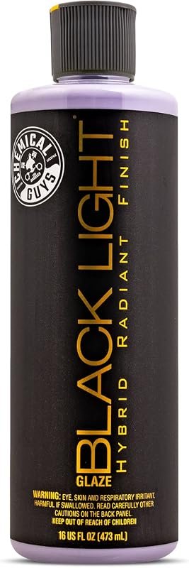 Chemical Guys Black Light Hybrid Glaze & Sealant, 16 oz, enhances dark