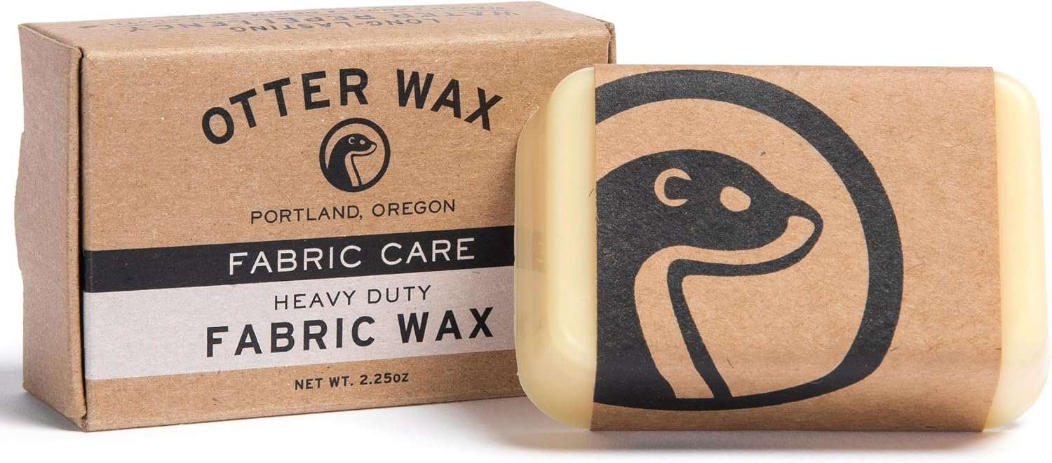 Otter Wax Heavy‑Duty Wax Bar – 2.25 oz Beeswax Sealant for Waterproofing Canvas Jackets, Bags, Shoes, and Rain Gear