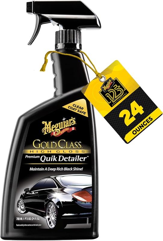 Meguiar's Gold Class Gloss Quik Detailer 24 oz – Lubricity Spray Prese