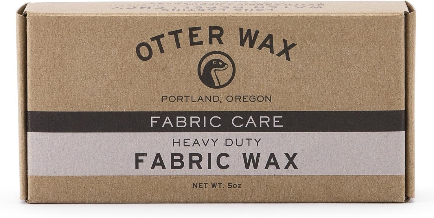 Otter Wax Heavy‑Duty Fabric Bar – 5 oz Beeswax Protectant for Waxed Ca