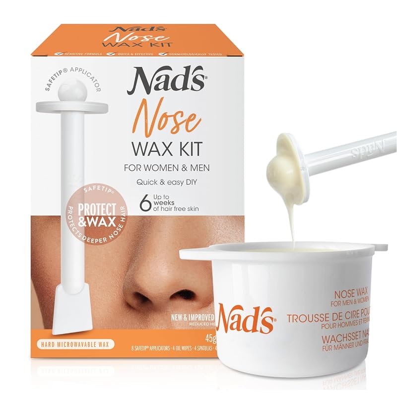 Nad's Painless Nose Wax Kit for Men & Women – Easy Hair Removal, One‑C
