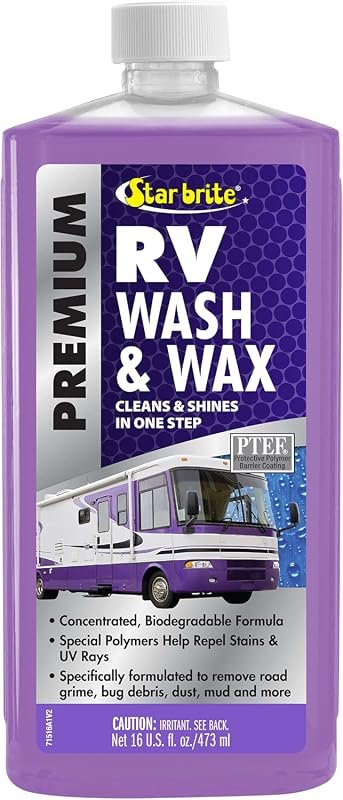 STAR BRITE Concentrated RV Wash & Wax Cleaner with UV Protectant – Pow
