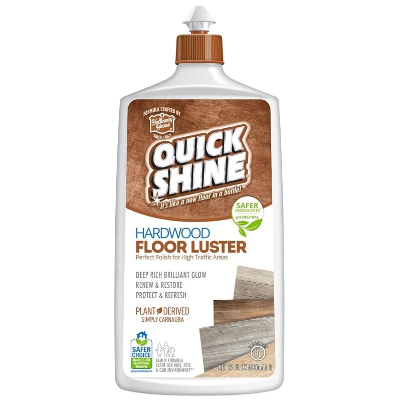 Quick Shine 27oz Hardwood Floor Luster gives natural‑looking shine, pr