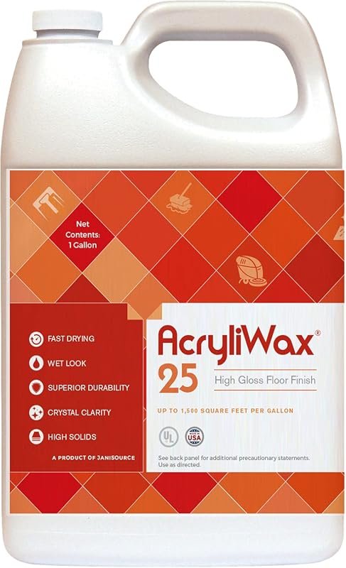 Acryliwax 25 High Gloss Commercial Floor Wax 1 gal – durable shine and