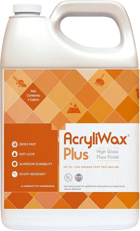Acryliwax Plus High Gloss 1‑gallon commercial floor finish and wax del