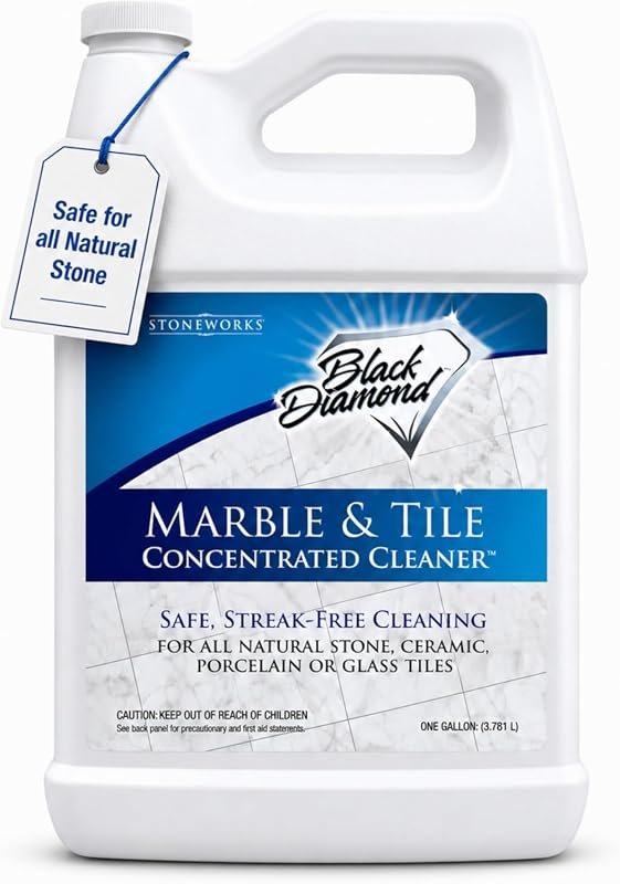Black Diamond Stoneworks MARBLE & TILE FLOOR CLEANER. Great for Cerami